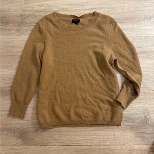 J. Crew Women's Camel Crew Neck Sweater